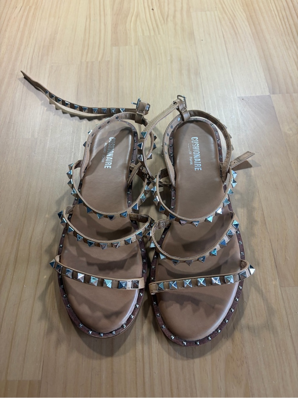 Billionaire Girls Tan Studded Strappy Sandals A5